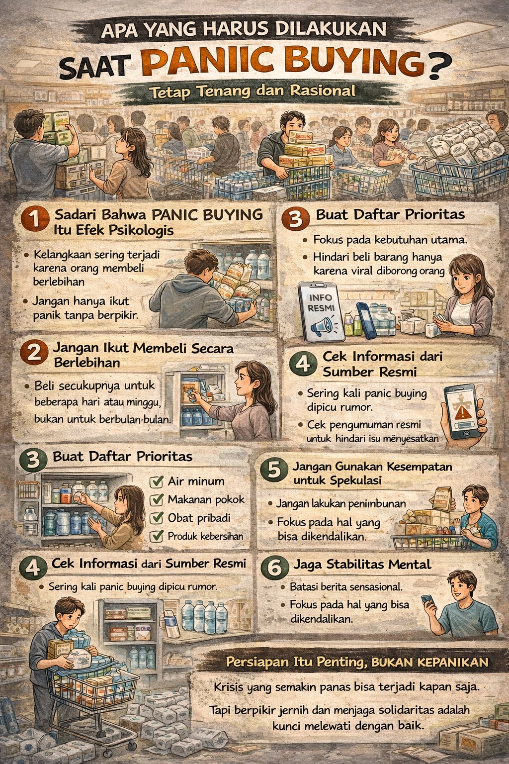 Apa yang Harus Dilakukan Saat Terjadi Panic Buying?
